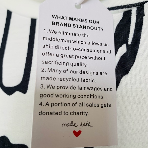 Long sleeve white tee shirt dress - Picture 3 of 5